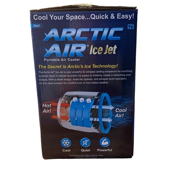 Arctic Air Ice Jet Portable Air Cooler with Multi-Color Night Light - Picture 3 of 3
